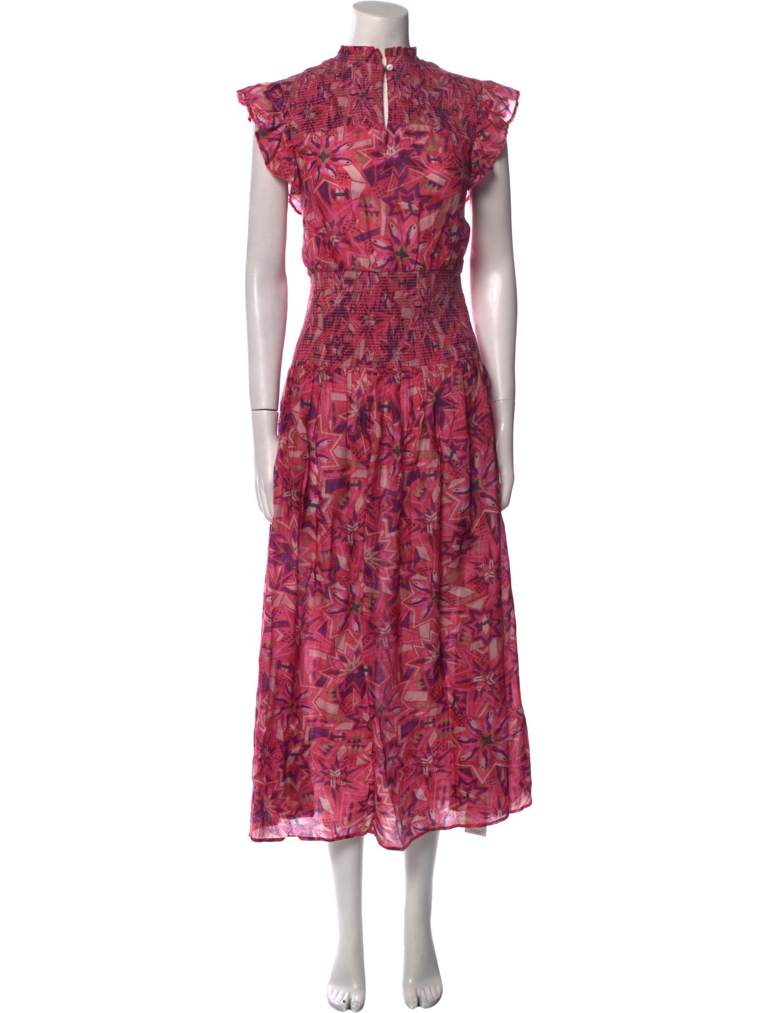 Chufy Floral Print Midi Length Dress