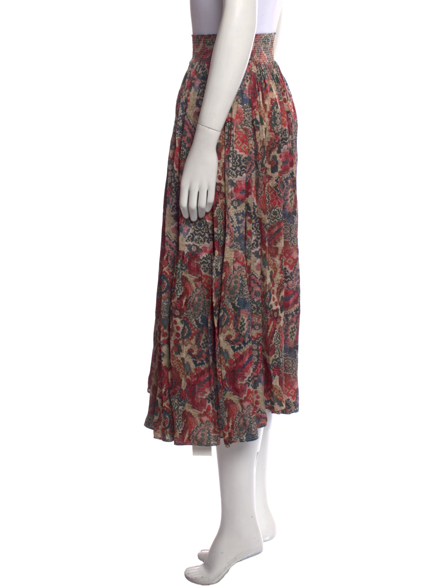 Chufy Printed Midi Length Skirt