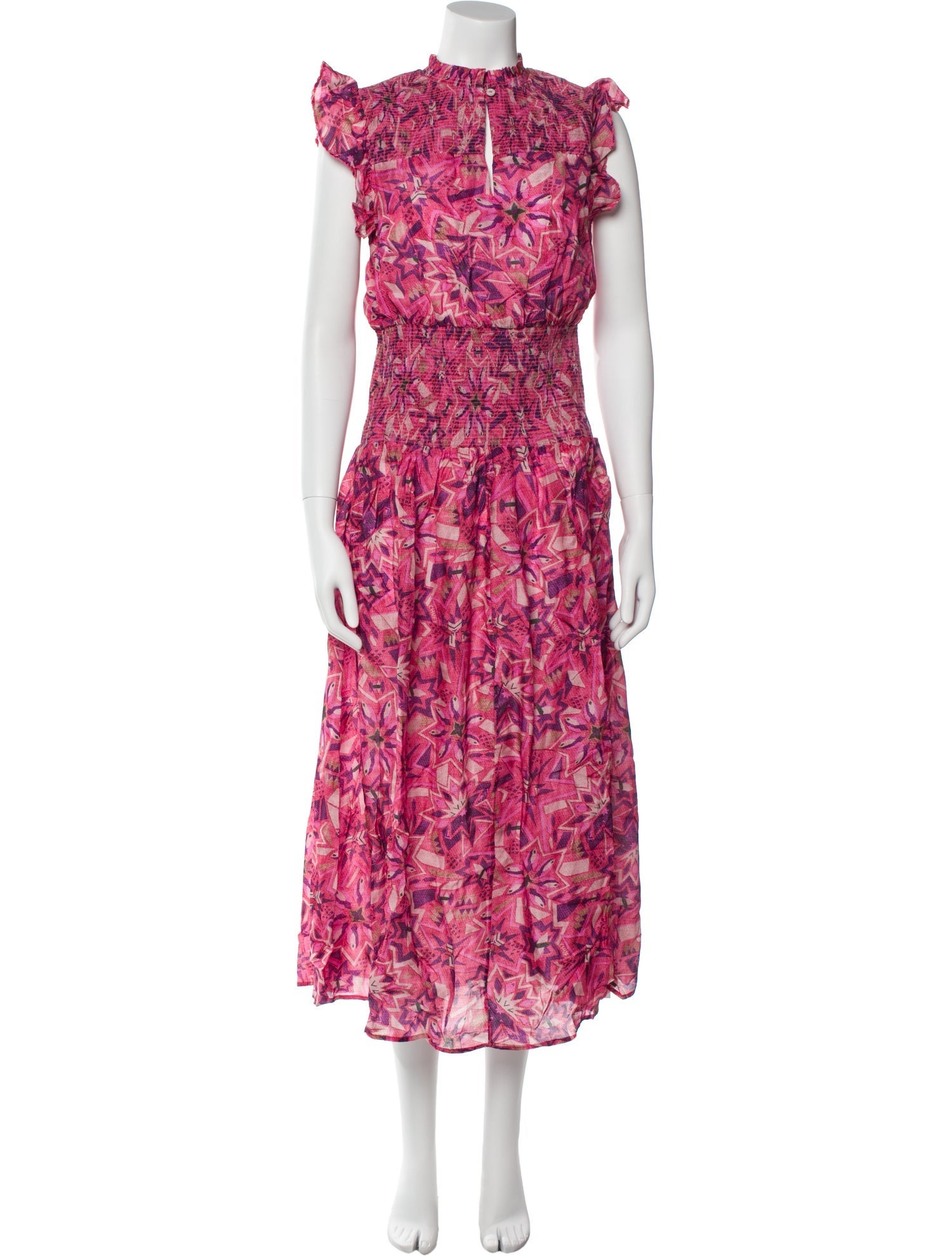 Chufy Floral Print Long Dress w/ Tags