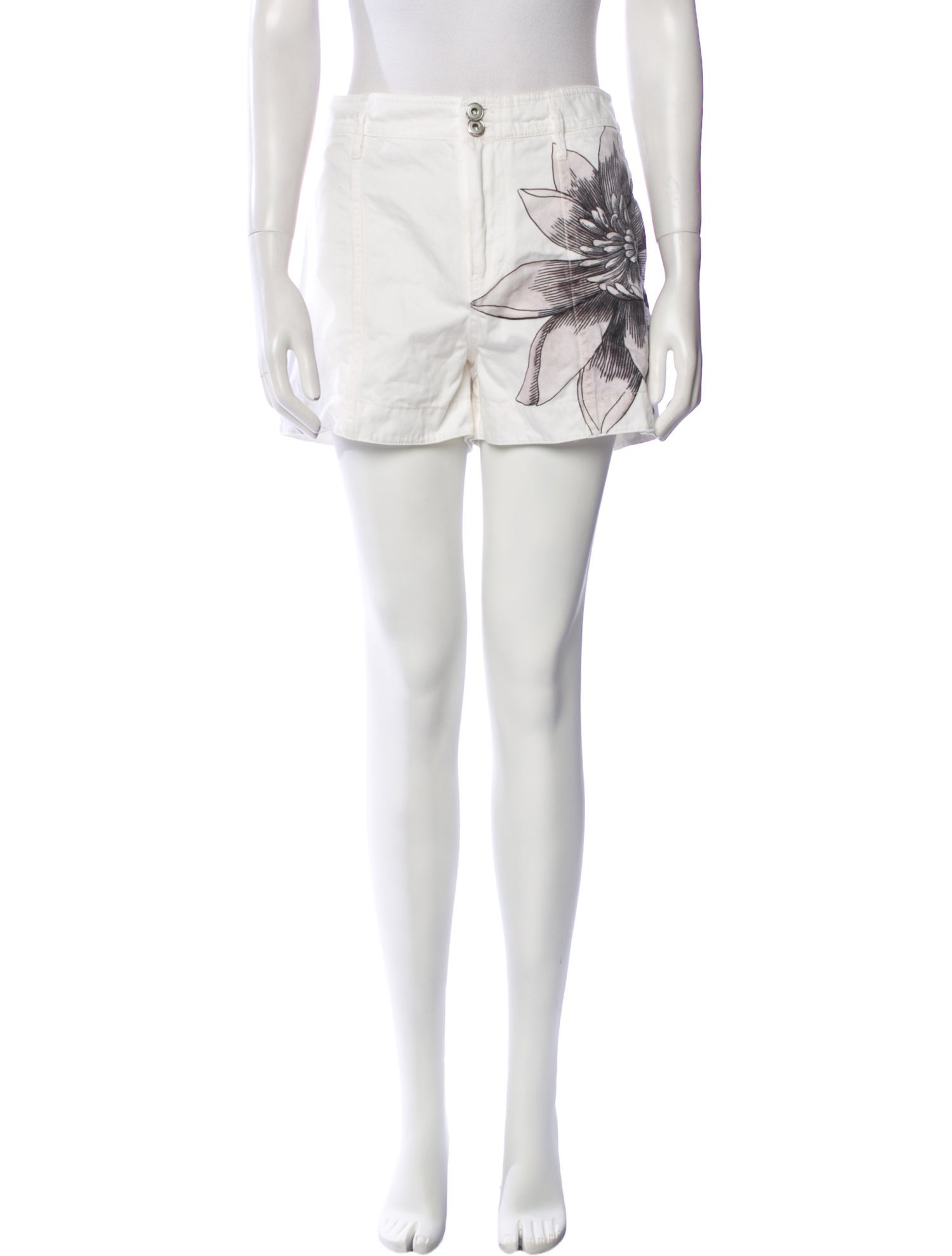 Chufy Graphic Print Mini Shorts