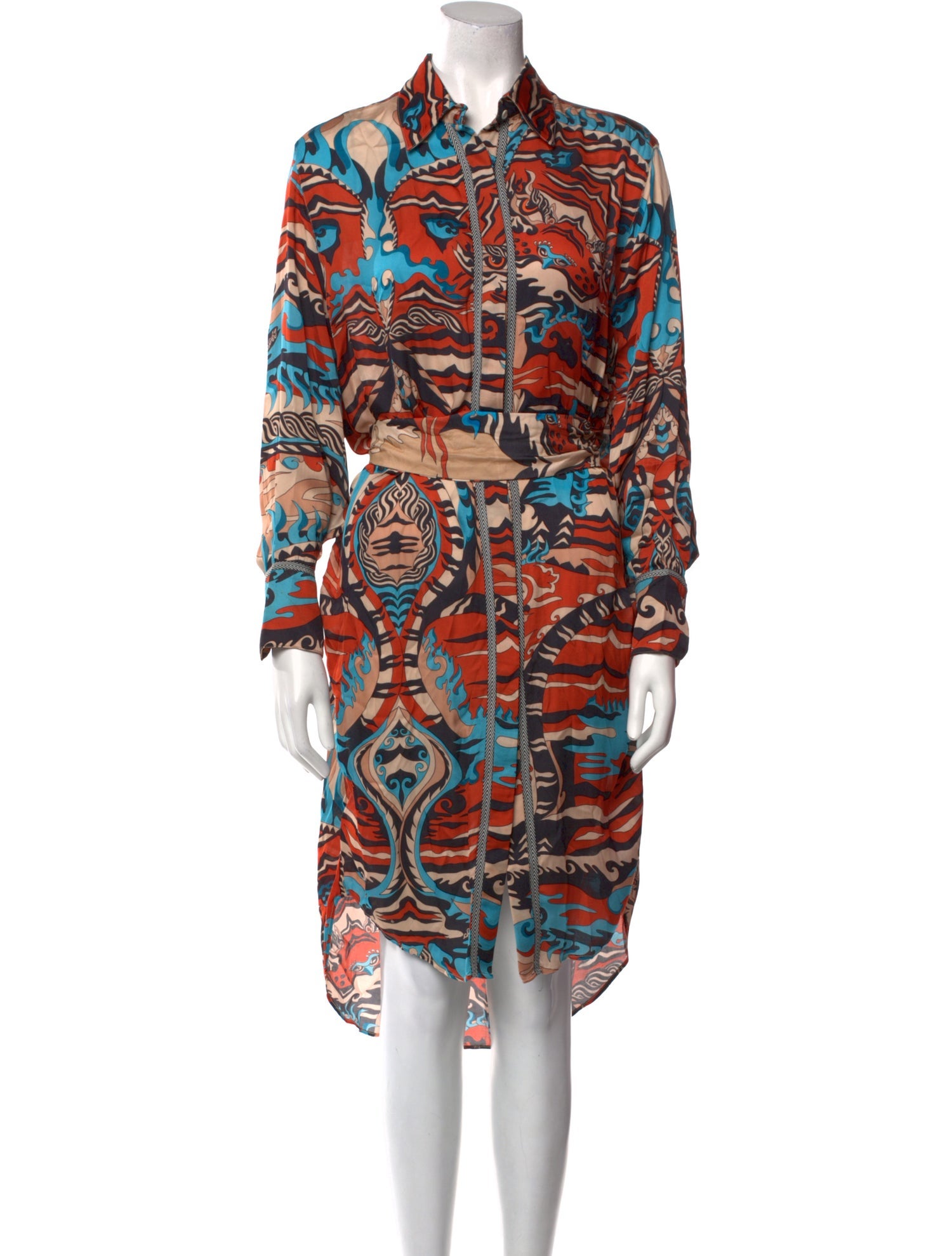 Chufy Printed Midi Length Dress w/ Tags