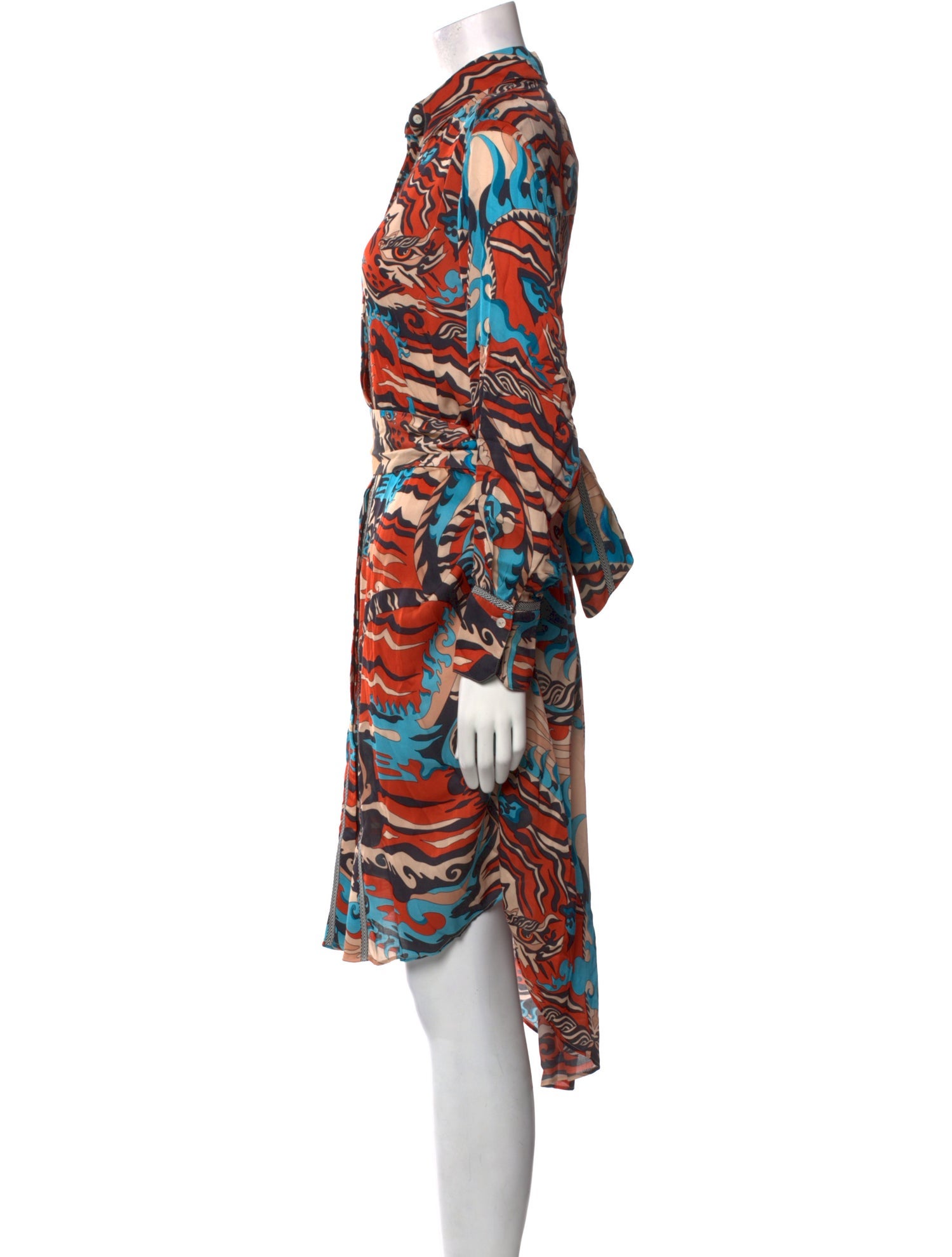 Chufy Printed Midi Length Dress w/ Tags