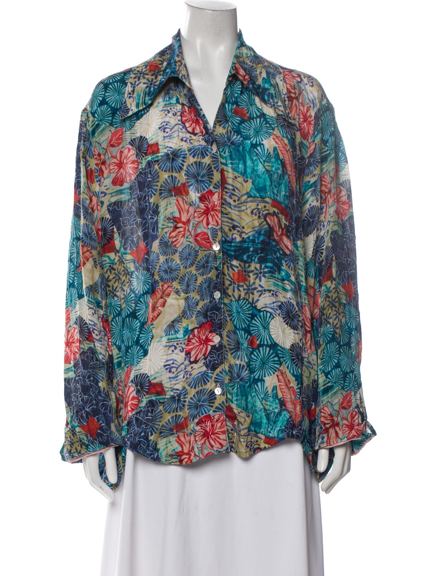 Chufy Silk Printed Blouse