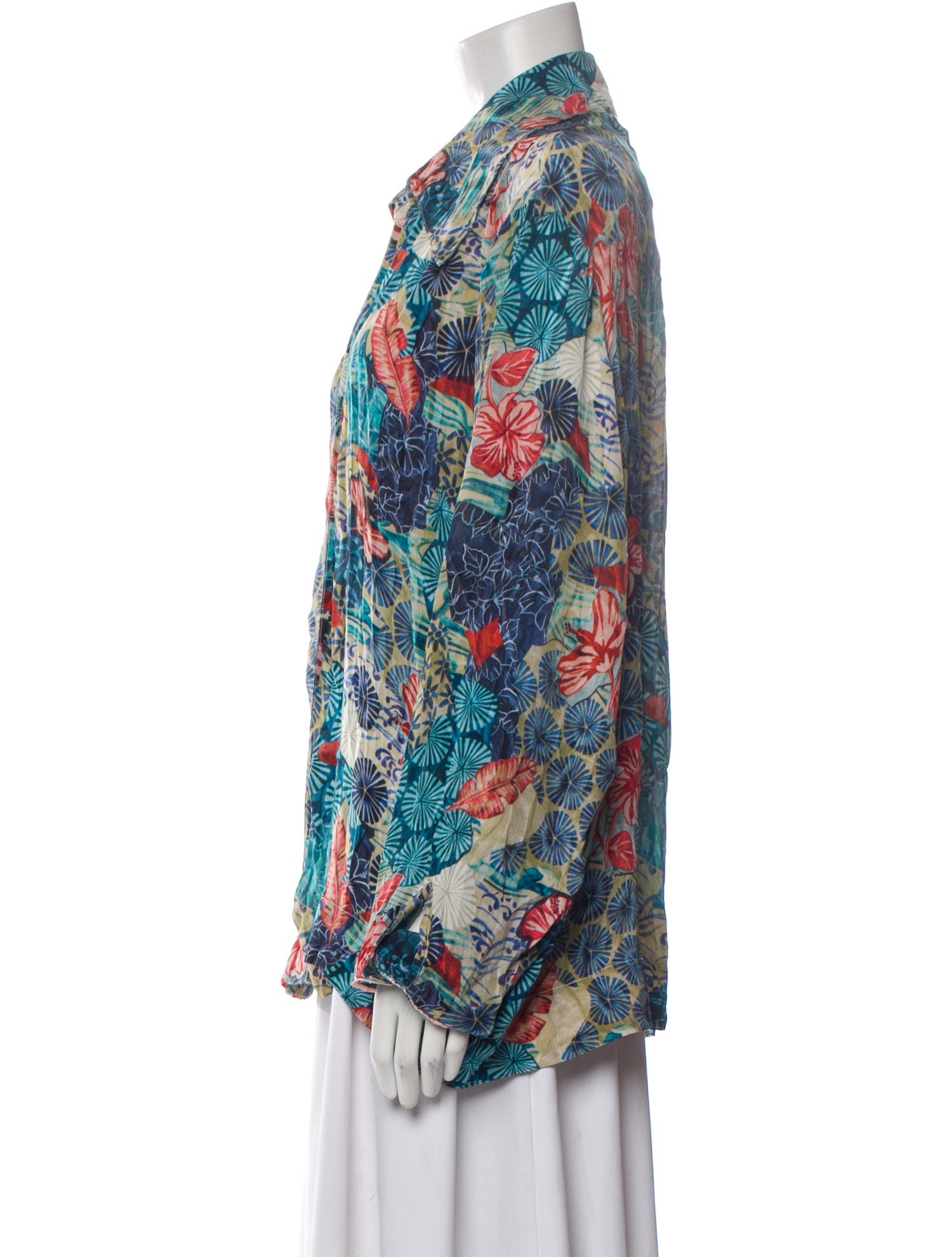 Chufy Silk Printed Blouse