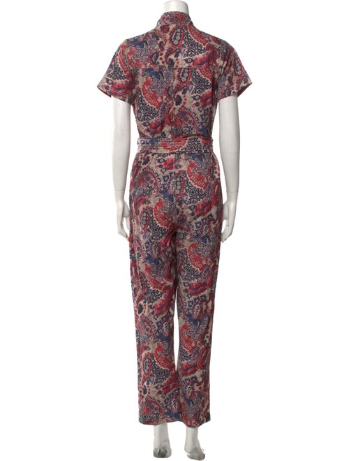 Chufy Printed Mock Neck Jumpsuit