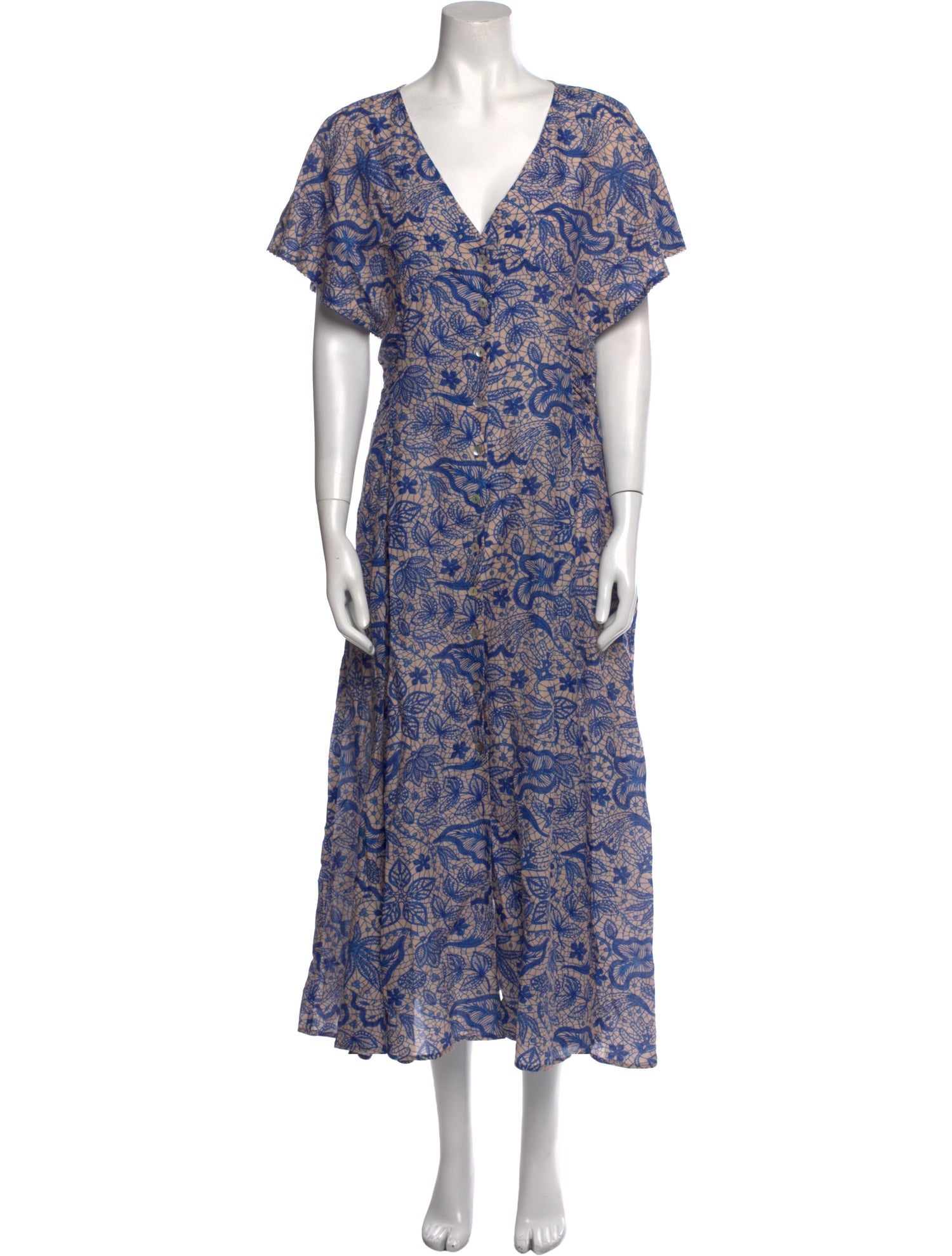 Chufy Floral Print Long Dress