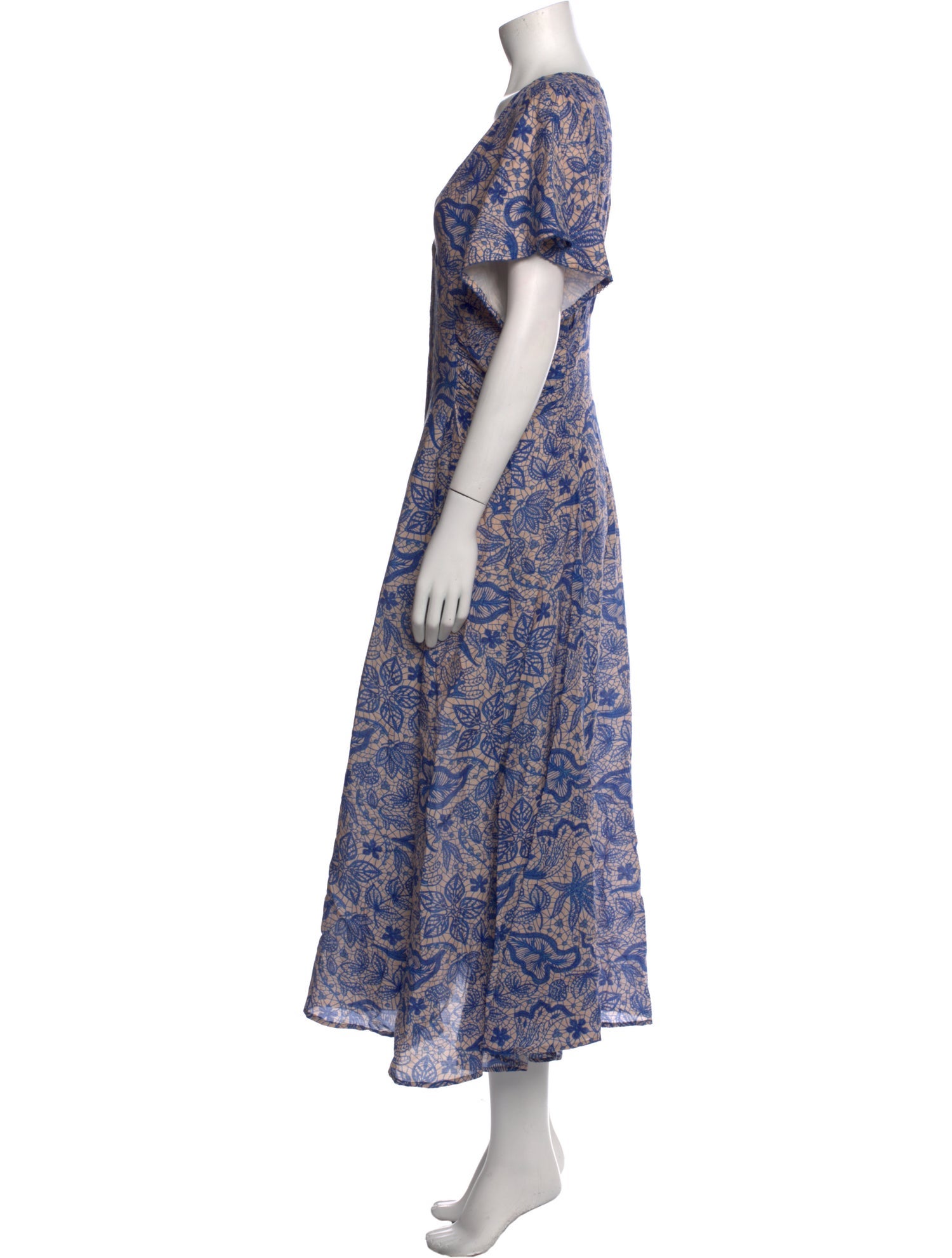 Chufy Floral Print Long Dress