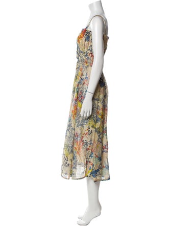 Chufy Floral Print Knee-Length Dress