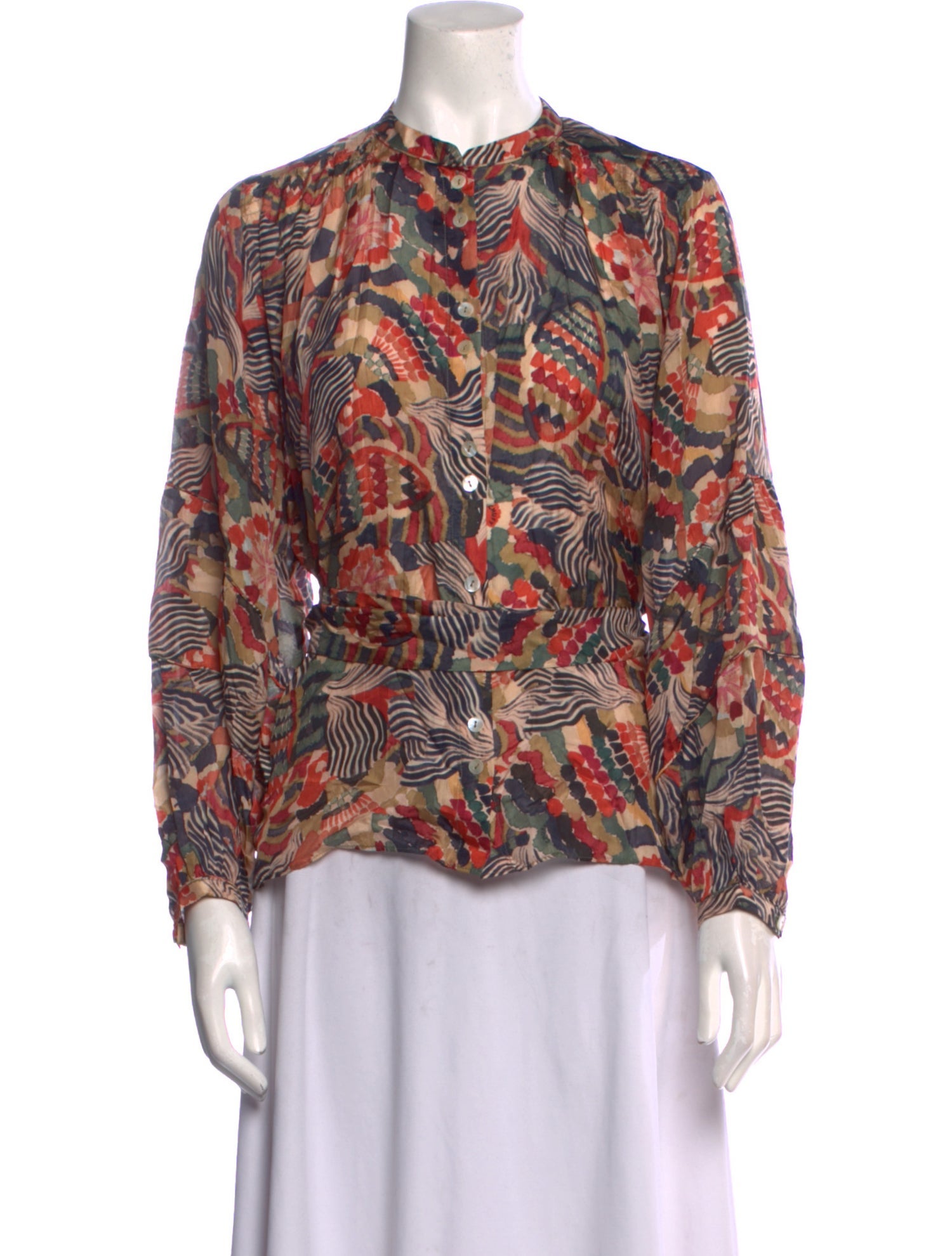 Chufy Silk Printed Blouse
