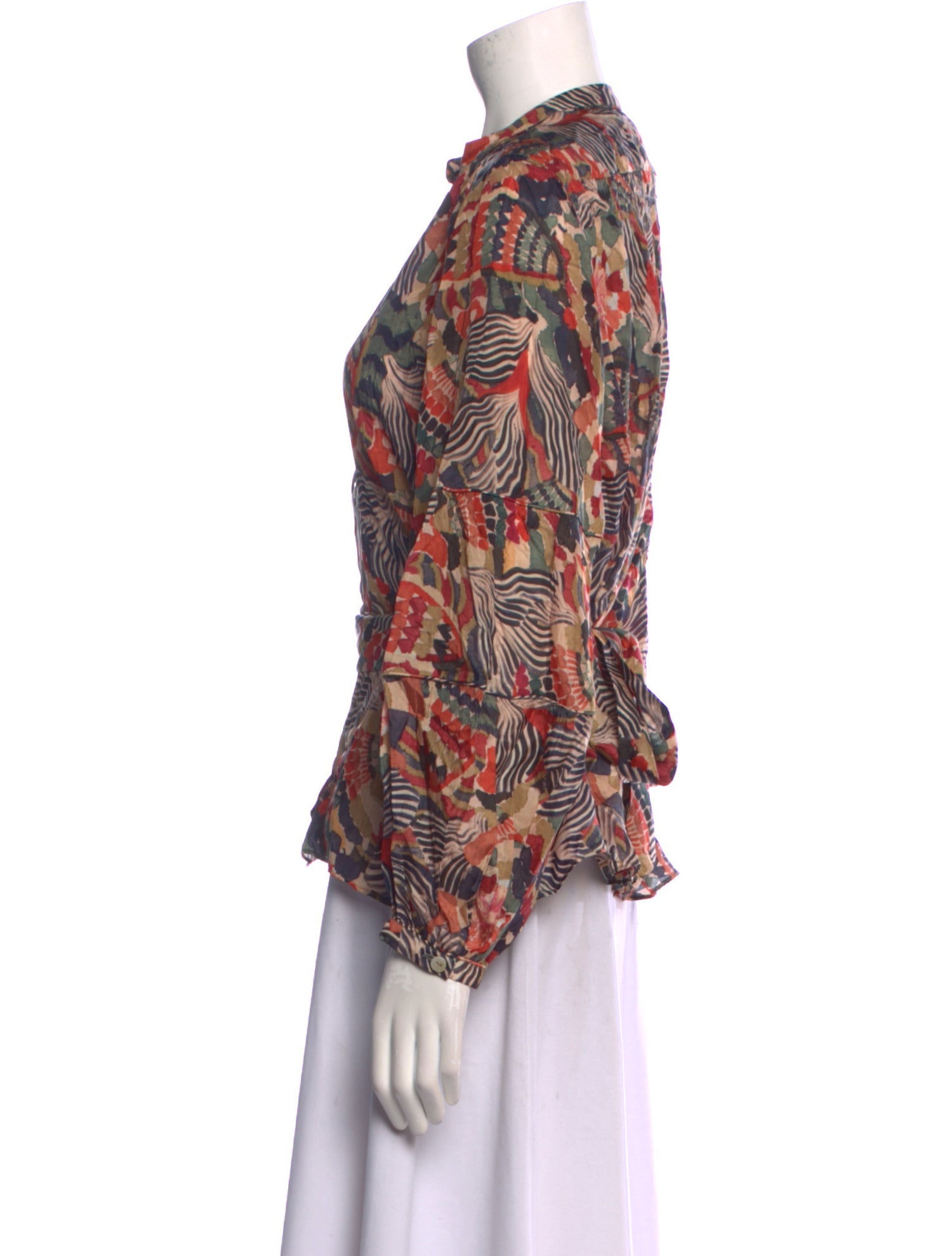 Chufy Silk Printed Blouse