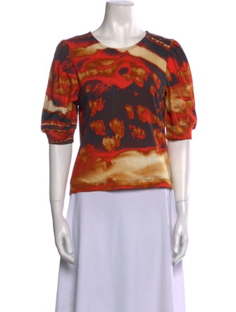 Chufy Tie-Dye Print Scoop Neck T-Shirt