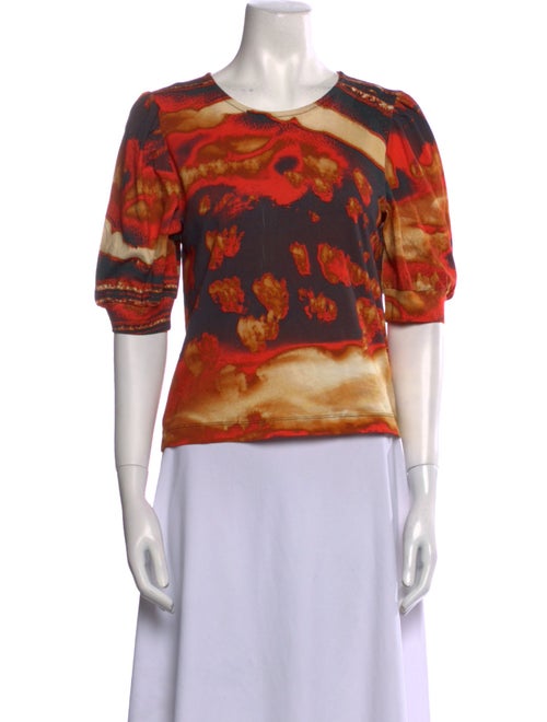 Chufy Tie-Dye Print Scoop Neck T-Shirt