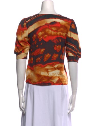 Chufy Tie-Dye Print Scoop Neck T-Shirt