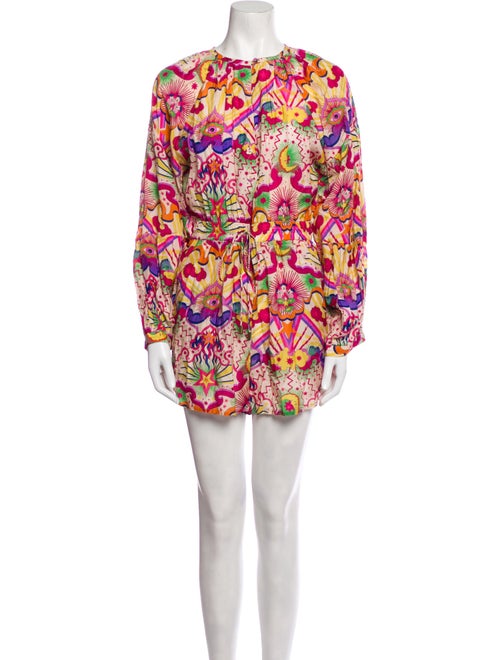 Chufy Paisley Print Crew Neck Romper