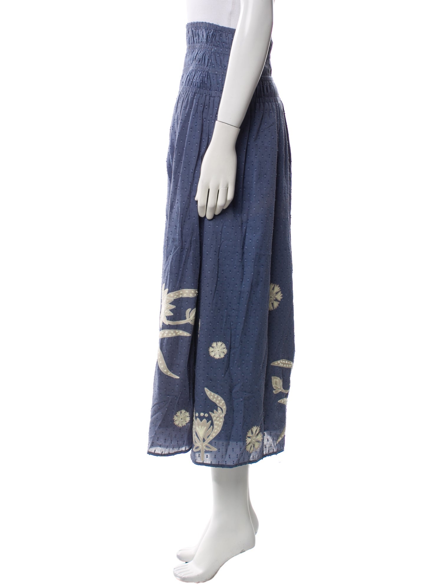 Chufy Floral Print Midi Length Skirt