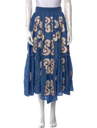 Chufy Printed Midi Length Skirt