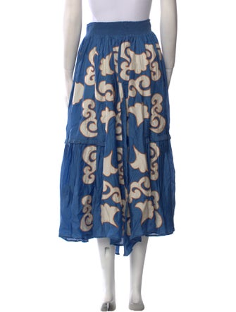 Chufy Printed Midi Length Skirt