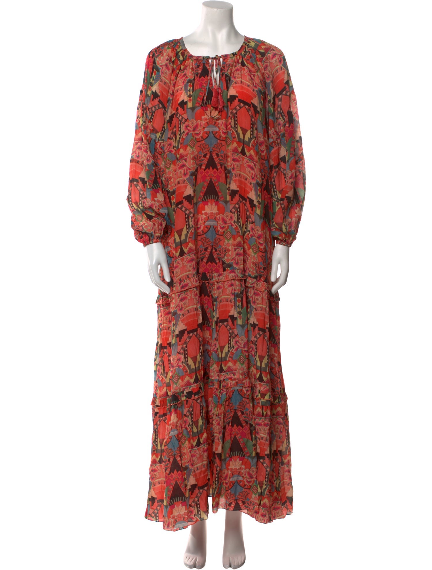 Chufy Floral Print Long Dress w/ Tags