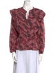 Chufy Printed V-Neck Blouse