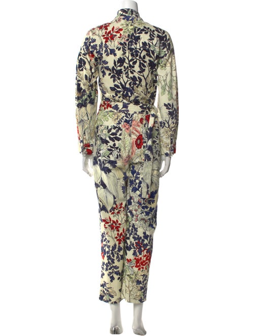Chufy Floral Print Mock Neck Jumpsuit
