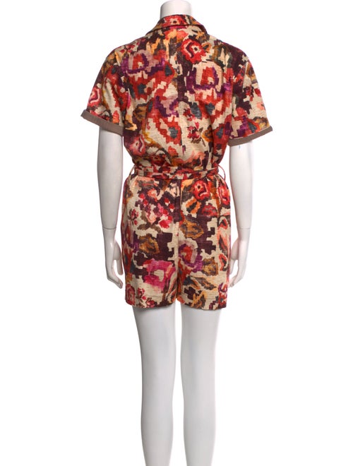 Chufy Printed V-Neck Romper