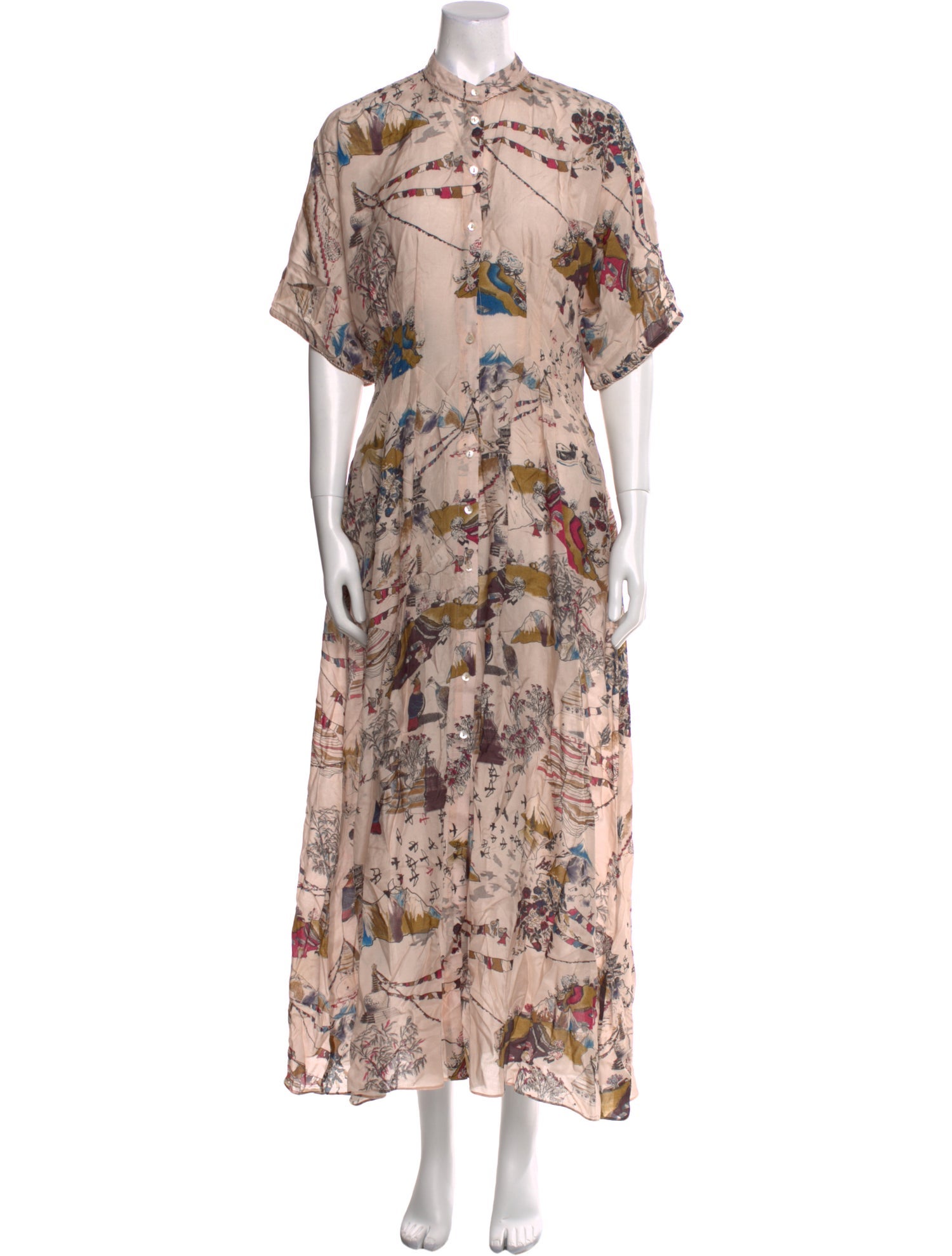 Chufy Floral Print Long Dress
