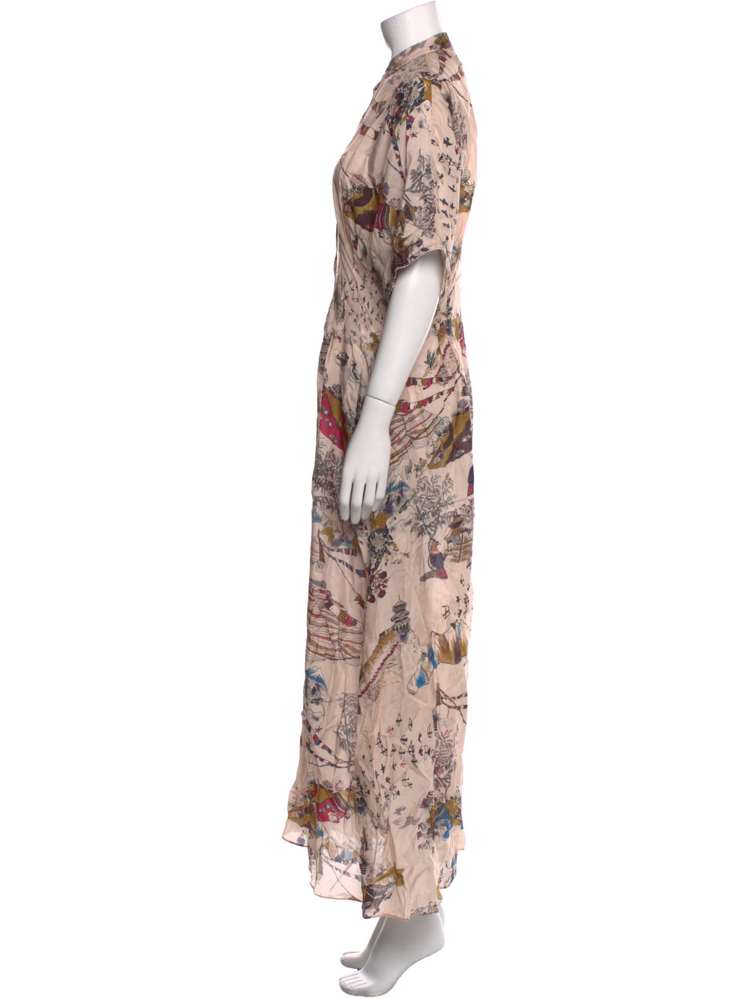 Chufy Floral Print Long Dress