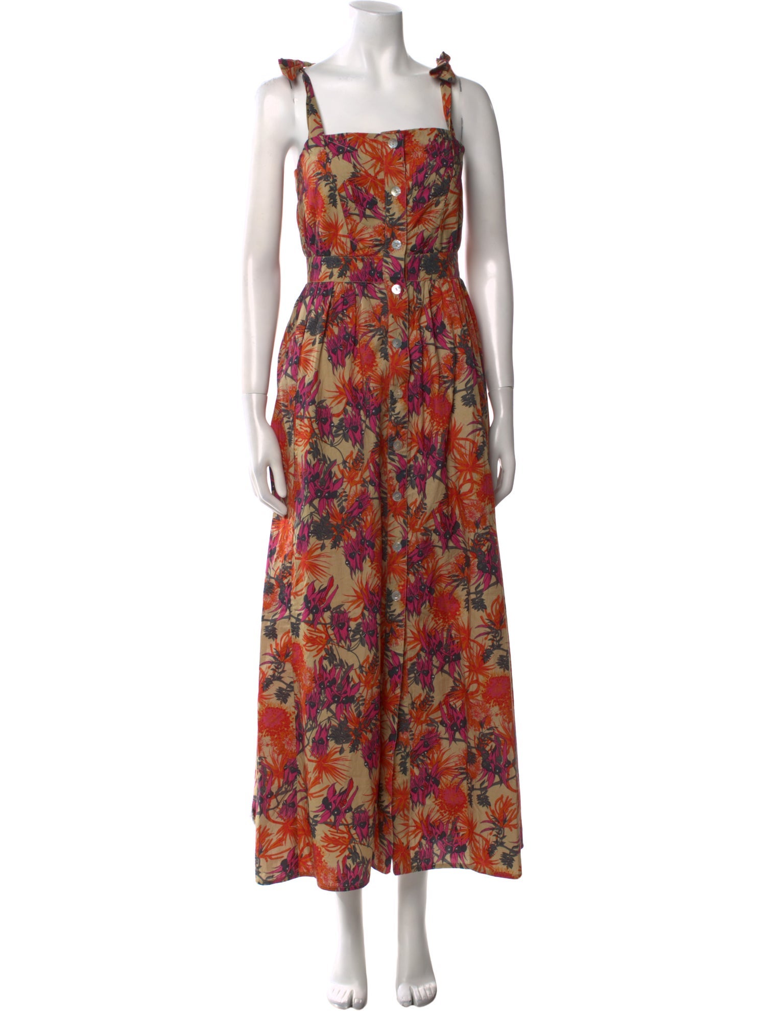 Chufy Floral Print Long Dress