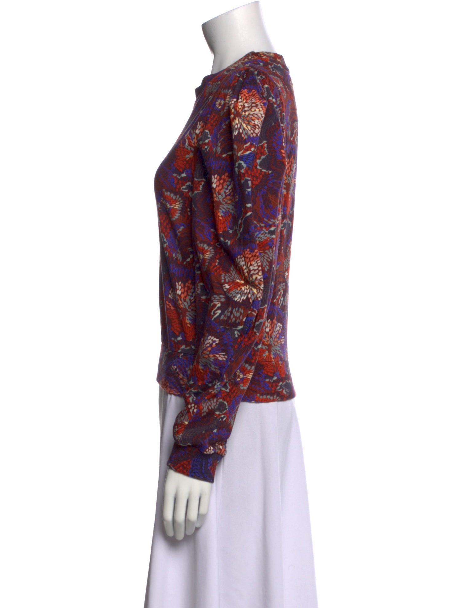 Chufy Paisley Print Crew Neck Sweatshirt