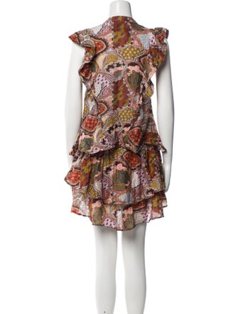 Chufy Printed Ruffle Embellishment Short Set