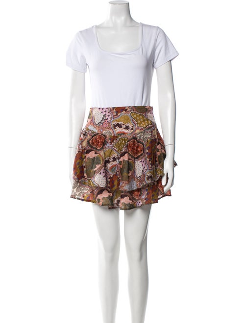 Chufy Printed Ruffle Embellishment Short Set