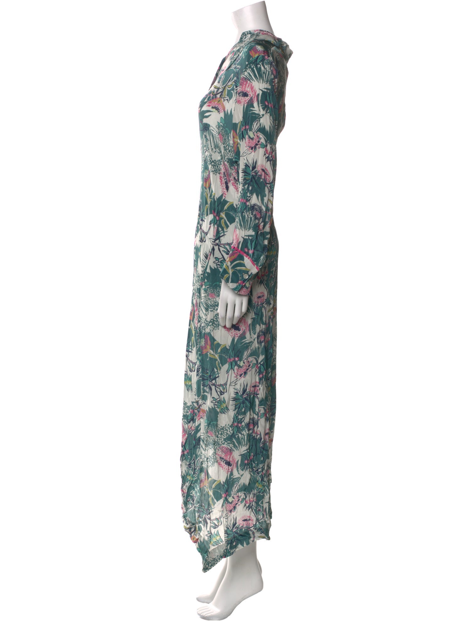 Chufy Floral Print Long Dress w/ Tags