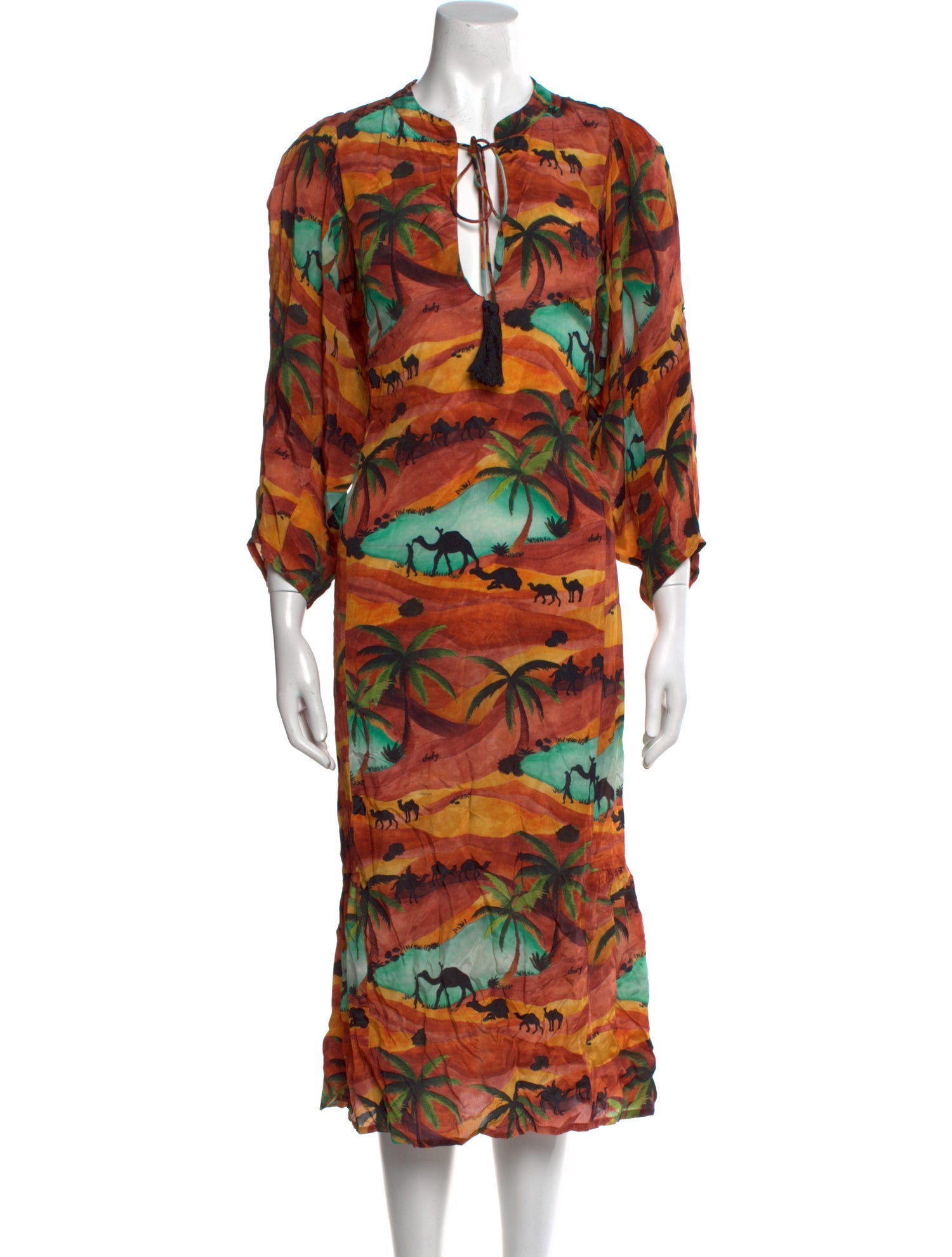 Chufy Printed Midi Length Dress