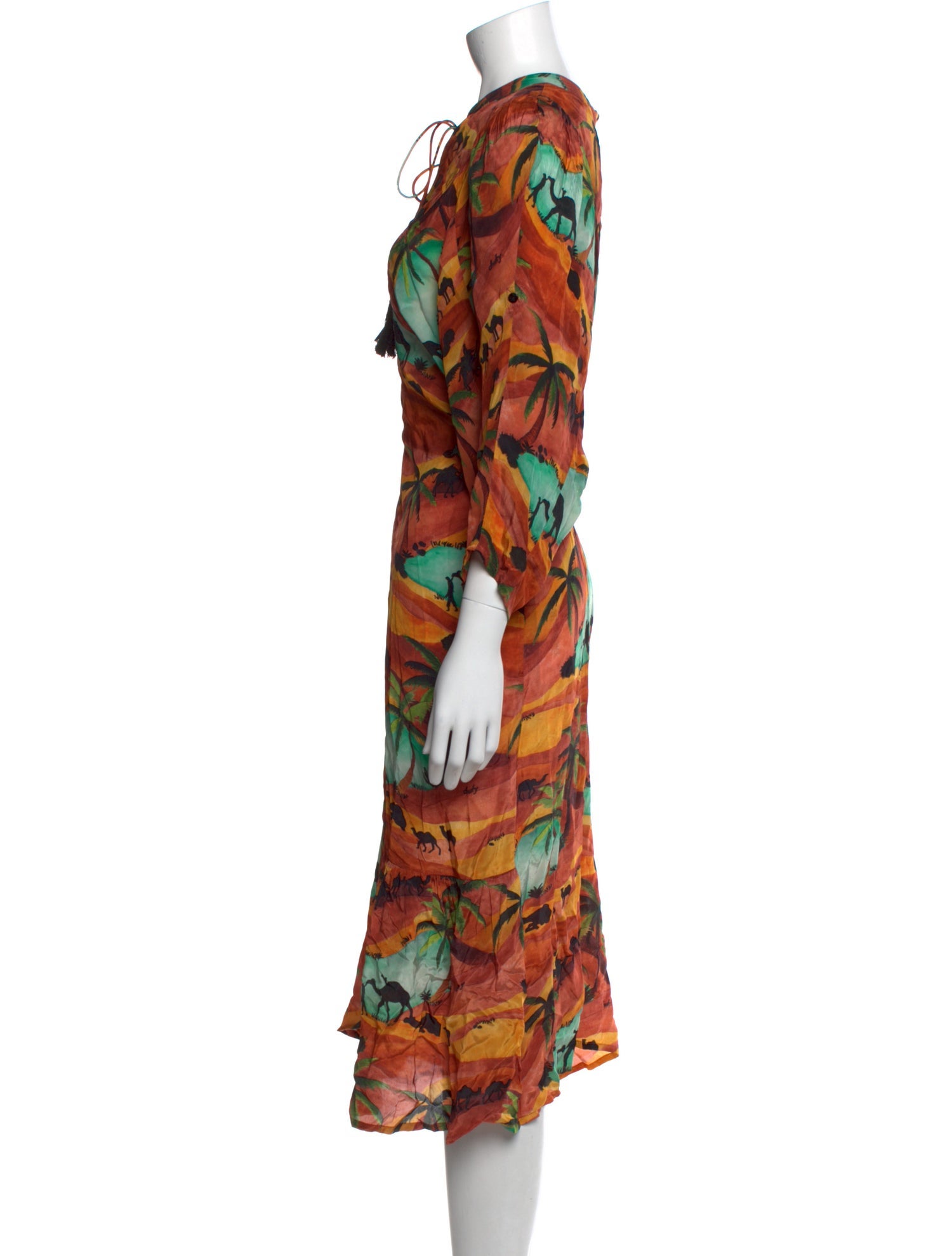 Chufy Printed Midi Length Dress