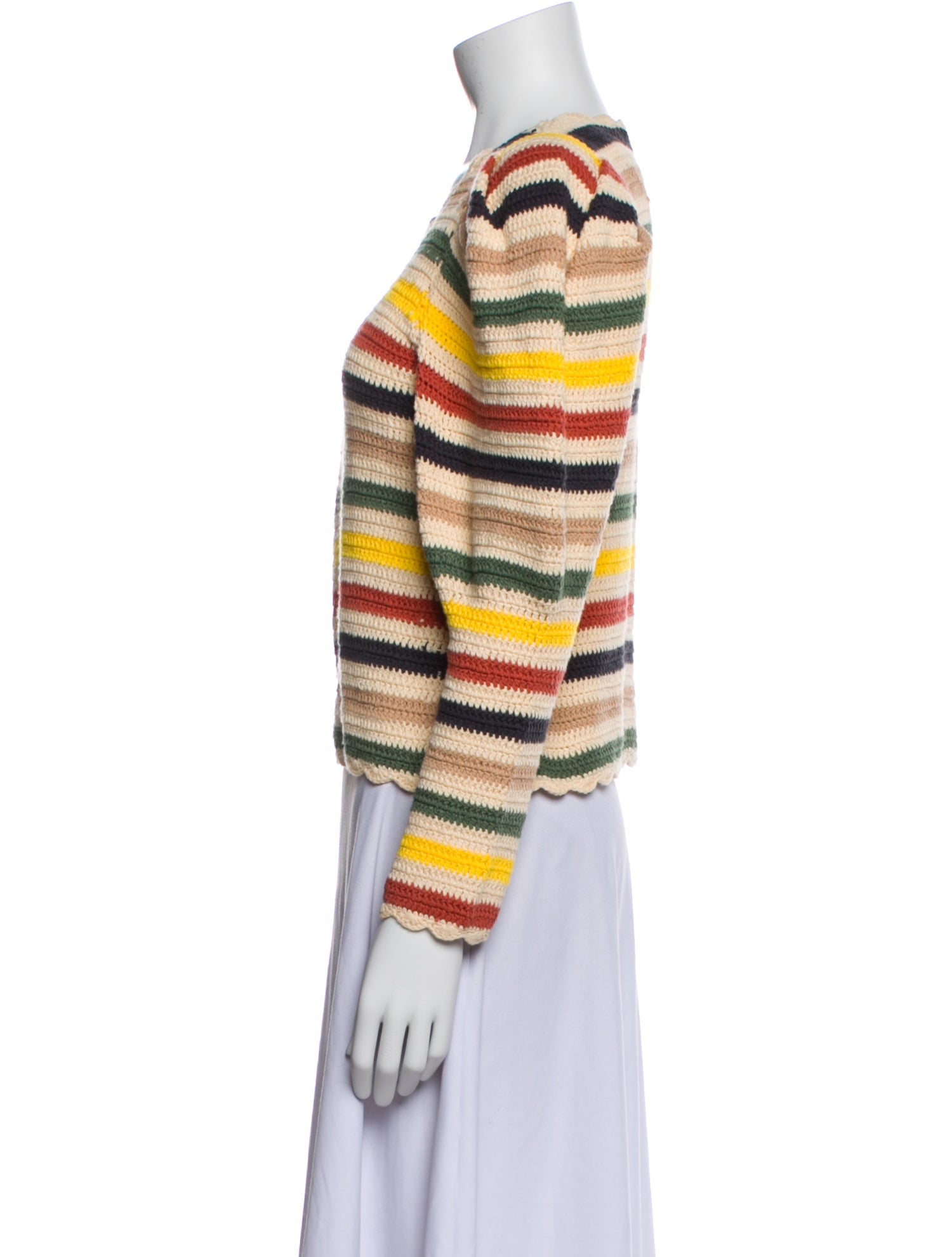 Chufy Striped Scoop Neck Sweater