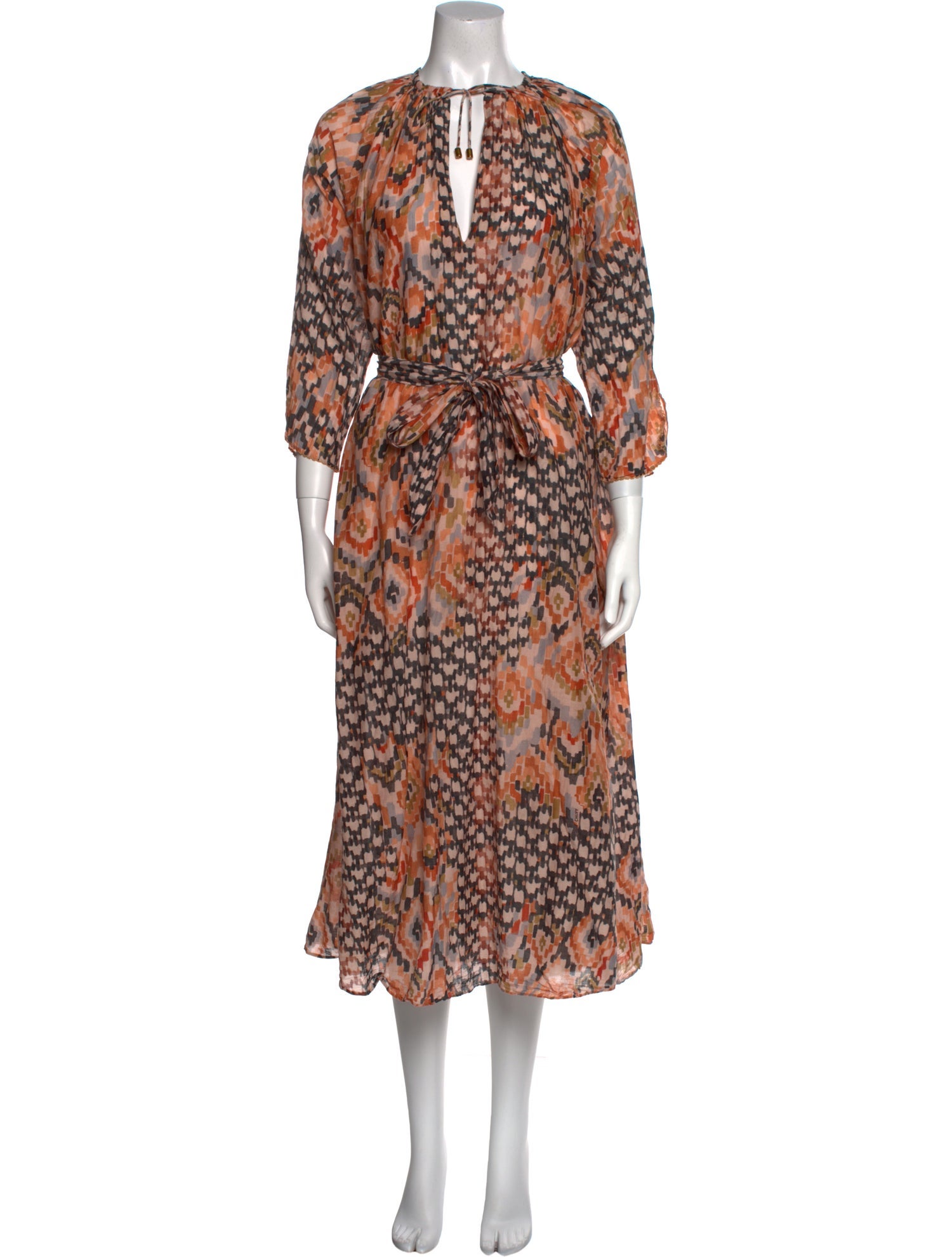 Chufy Printed Midi Length Dress