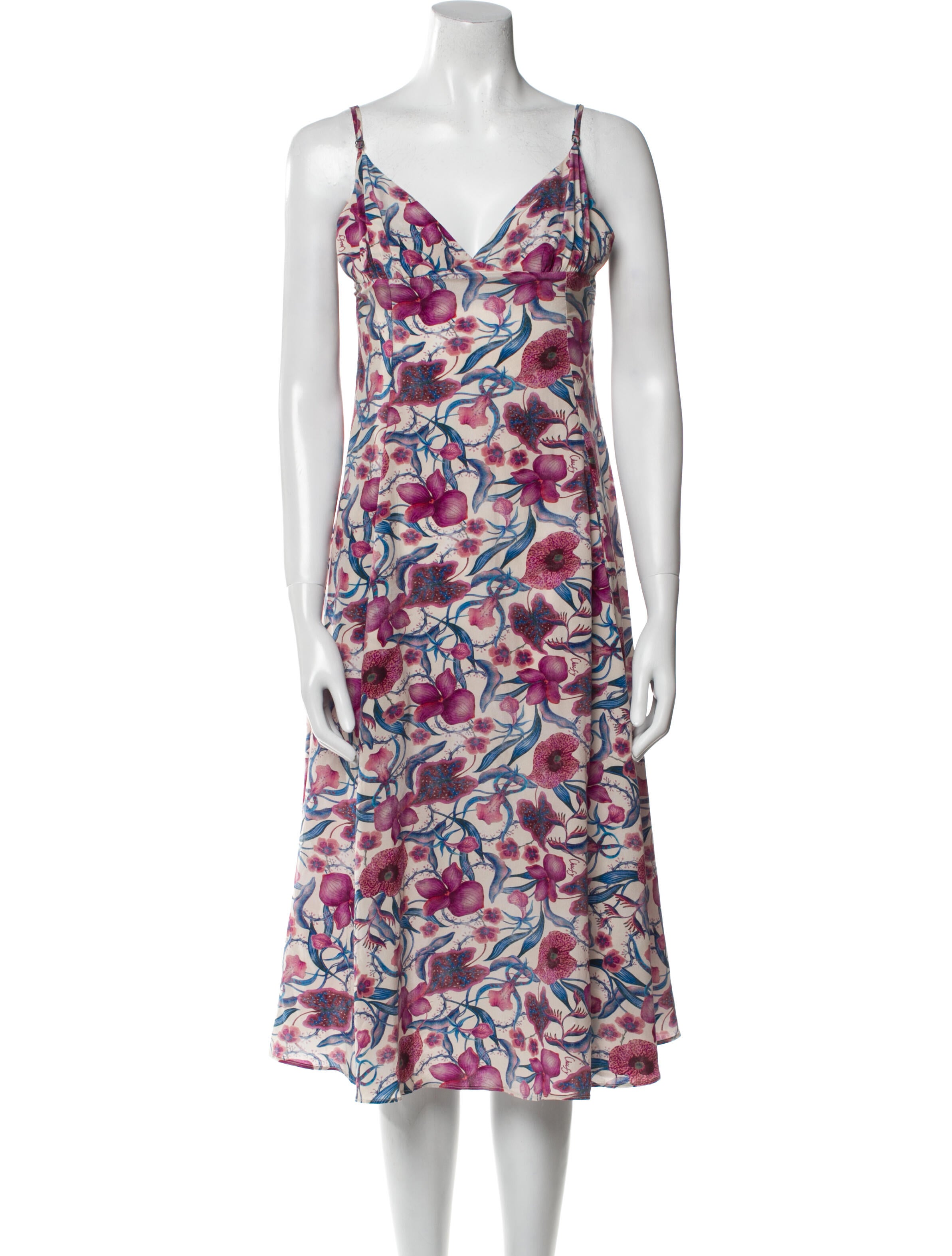 Chufy Floral Print Midi Length Dress
