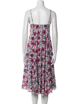 Chufy Floral Print Midi Length Dress