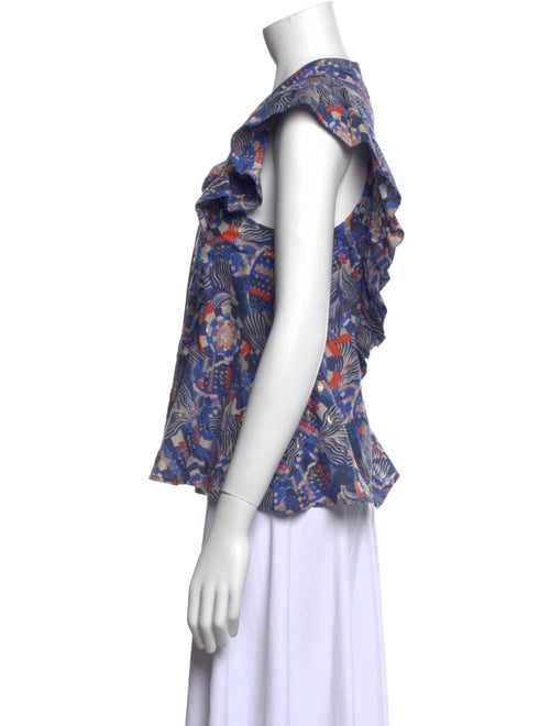 Chufy Floral Print V-Neck Blouse