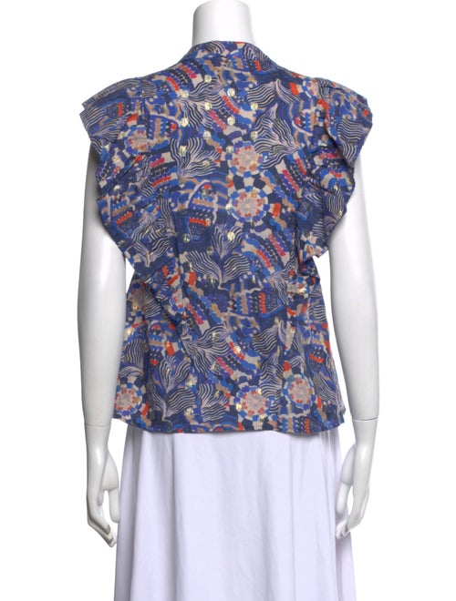 Chufy Floral Print V-Neck Blouse