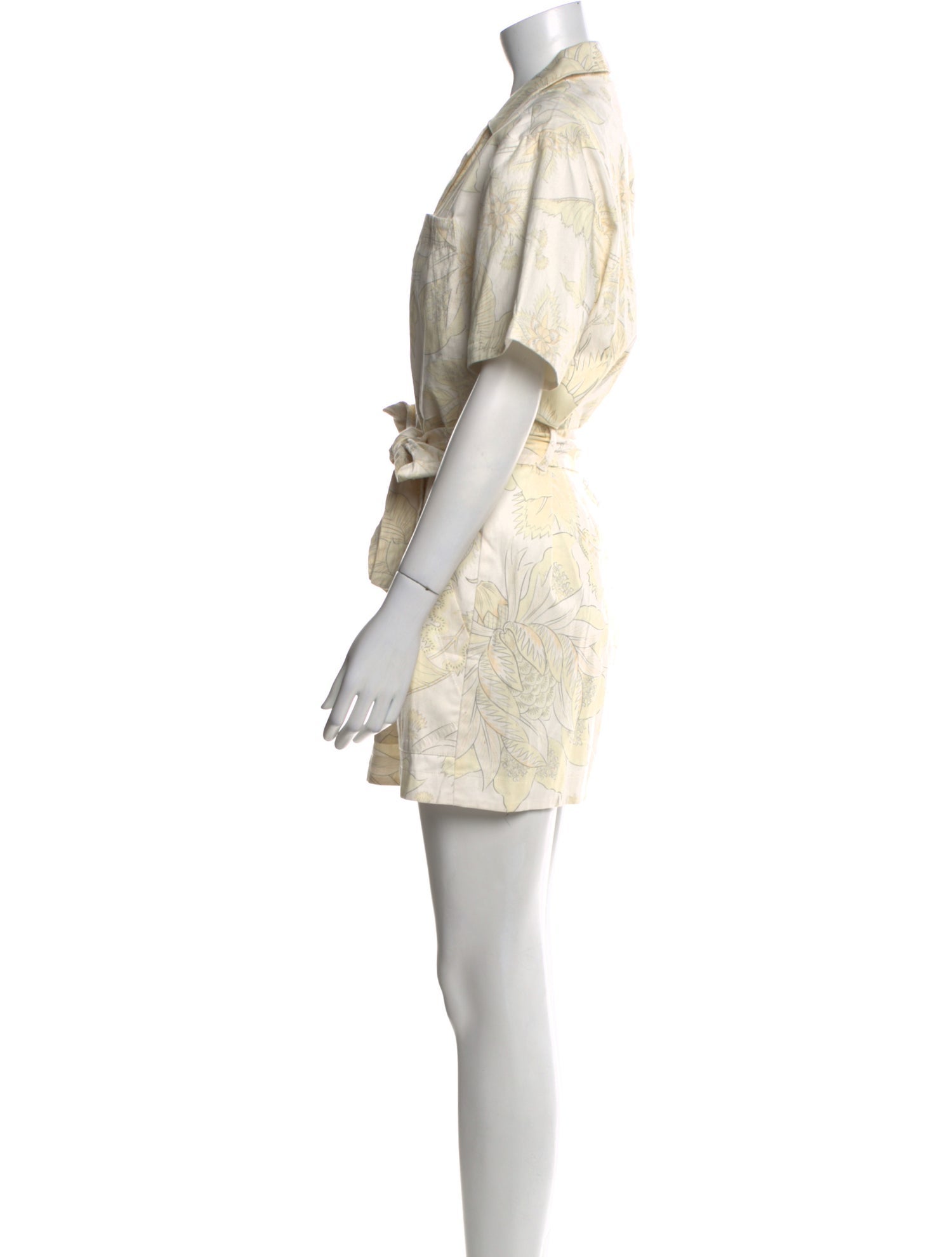 Chufy Printed V-Neck Romper