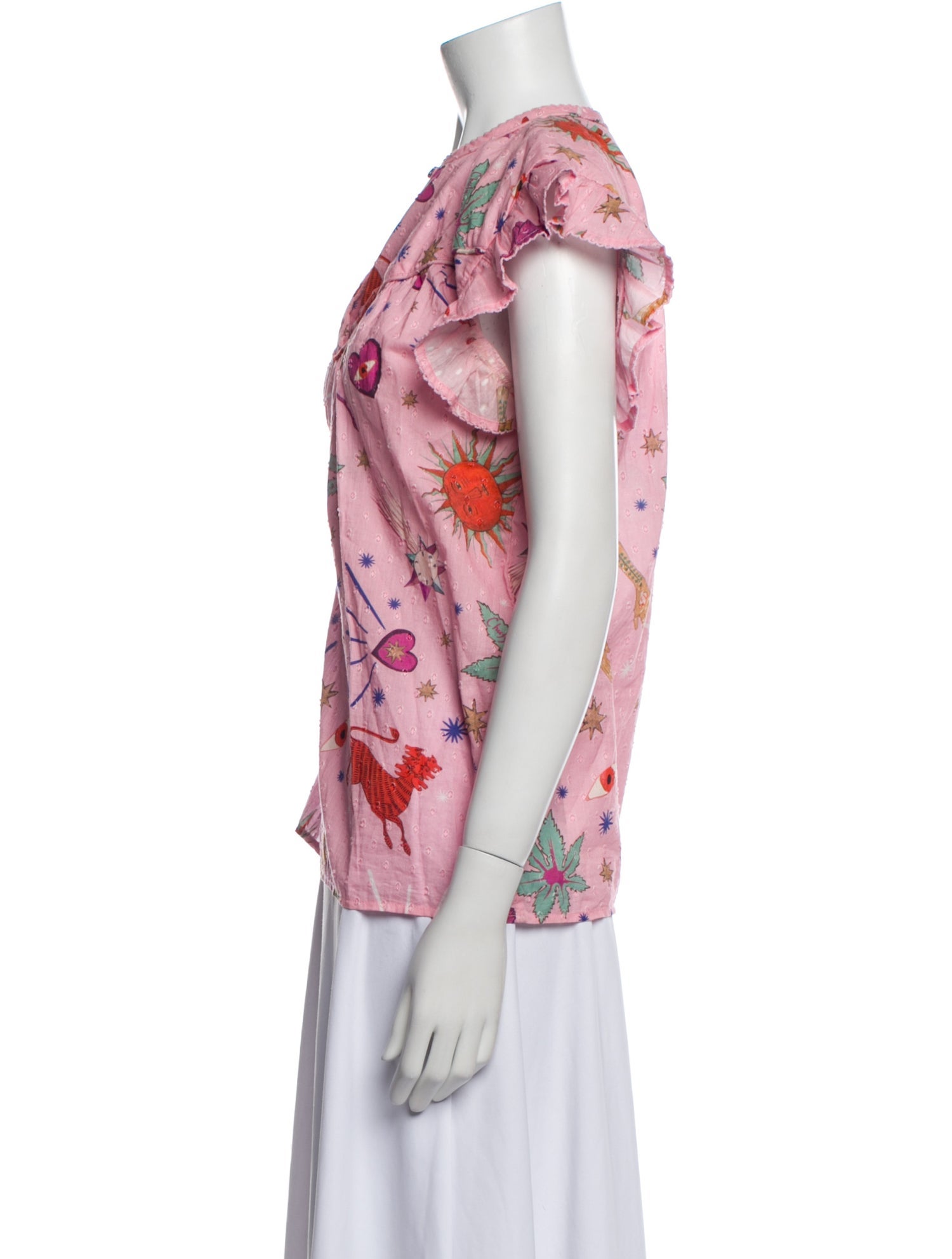 Chufy Floral Print Crew Neck T-Shirt