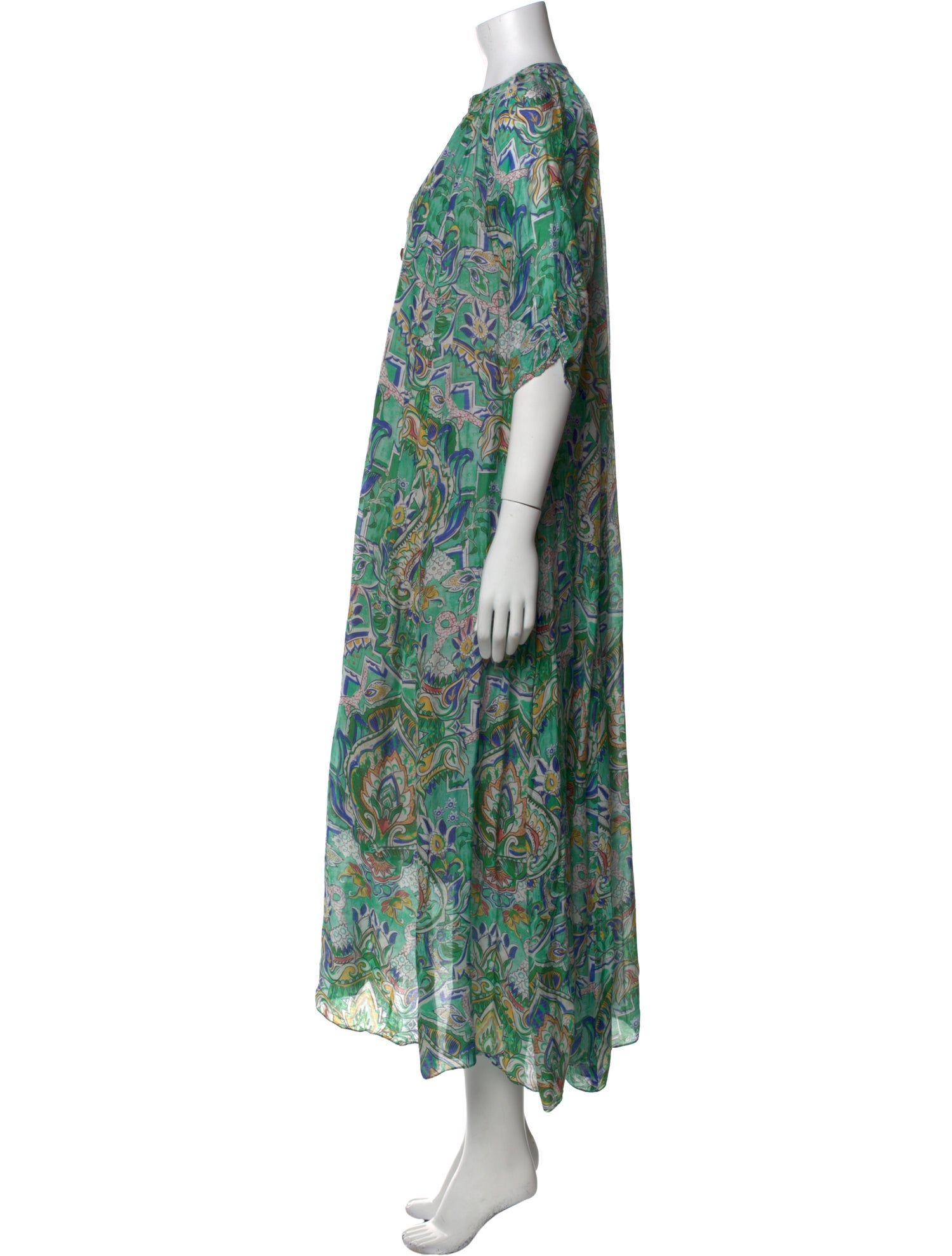Chufy Paisley Print Long Dress