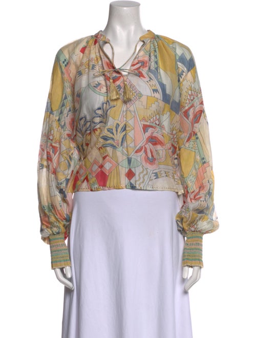 Chufy Printed Cowl Neck Sweatshirt