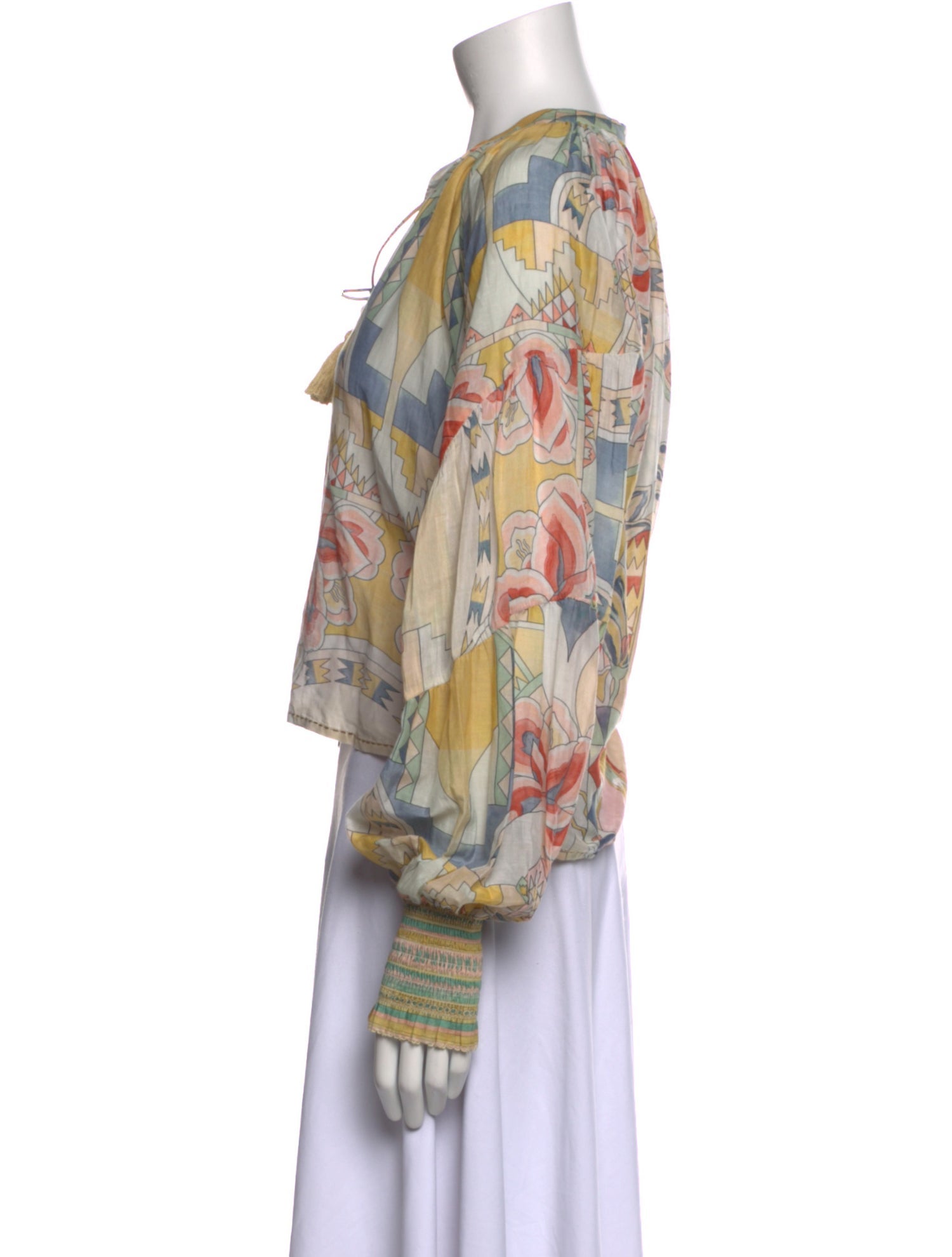 Chufy Printed Cowl Neck Sweatshirt