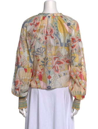 Chufy Printed Cowl Neck Sweatshirt