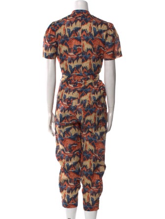 Chufy Linen Printed Jumpsuit