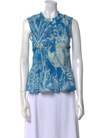 Chufy Printed Crew Neck Top