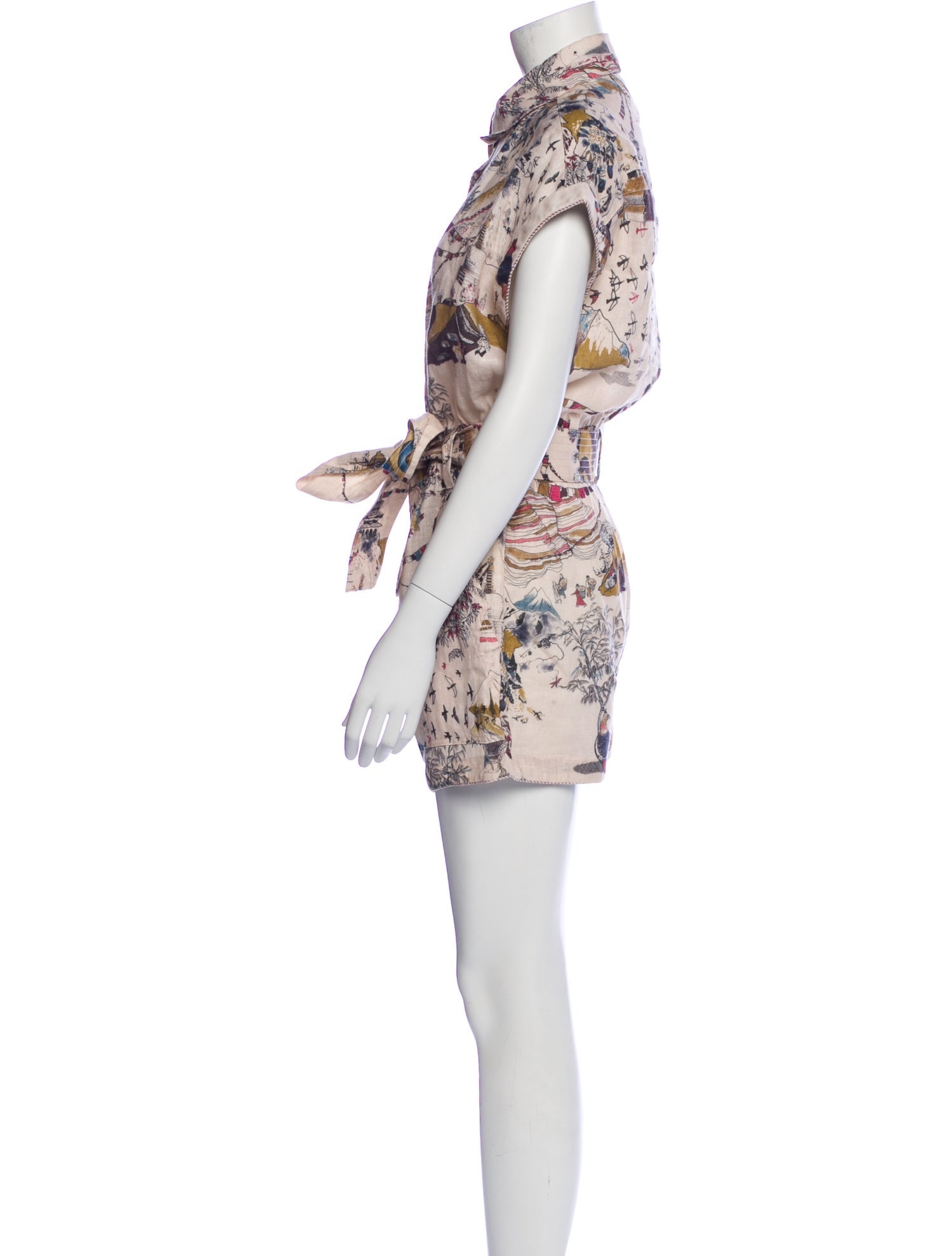 Chufy Linen Floral Print Romper