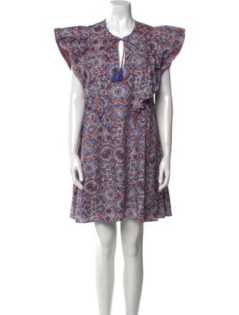 Chufy Paisley Print Mini Dress